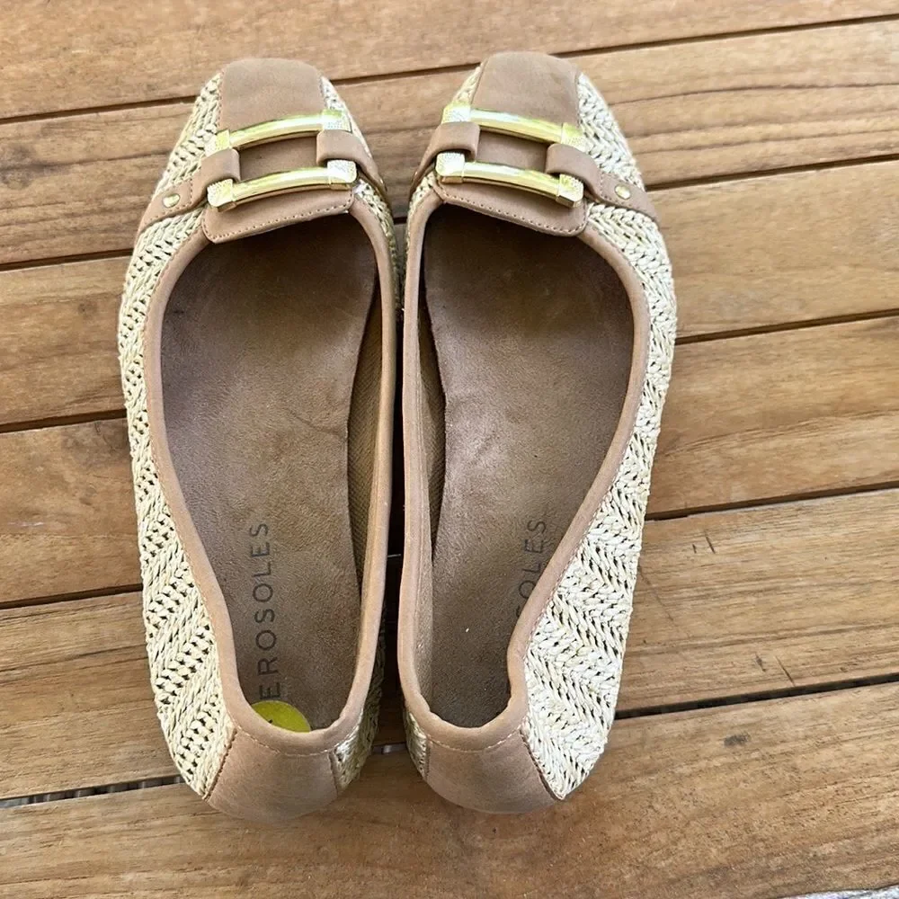 Aerosoles | Natural Big Bet Flat - Women 9